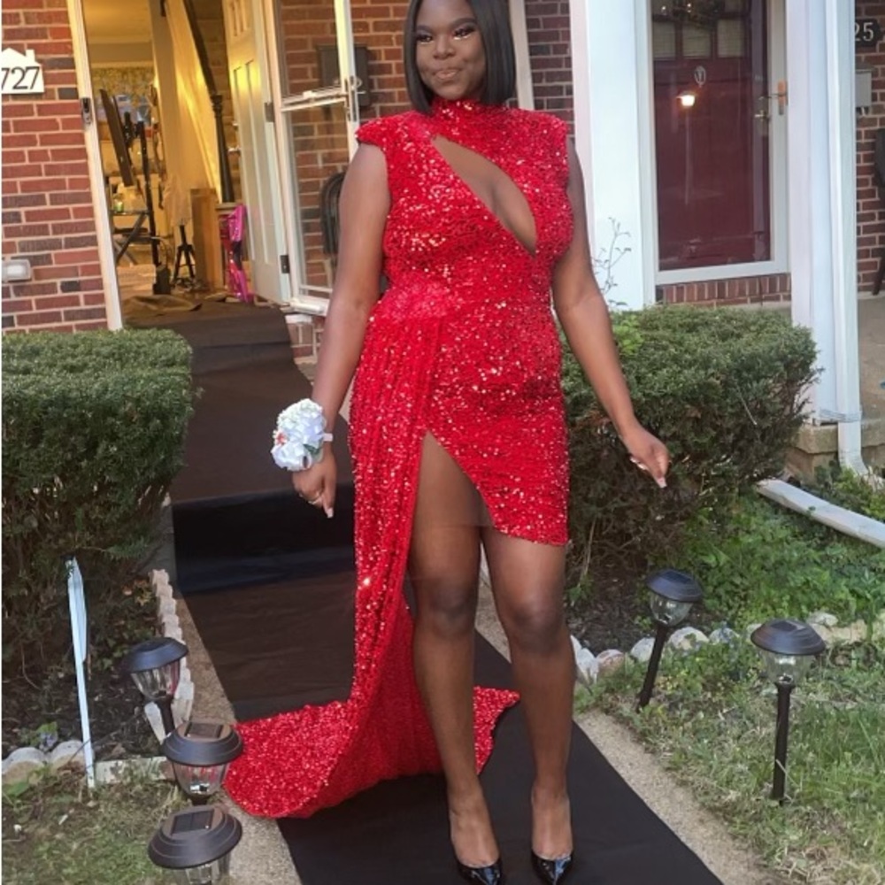 M/L Custom Red Dress